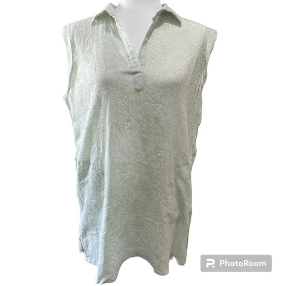 prAna Women's Anini Tunic Top Swim Coverup Celadon Misty Size Small - Picture 2 of 8